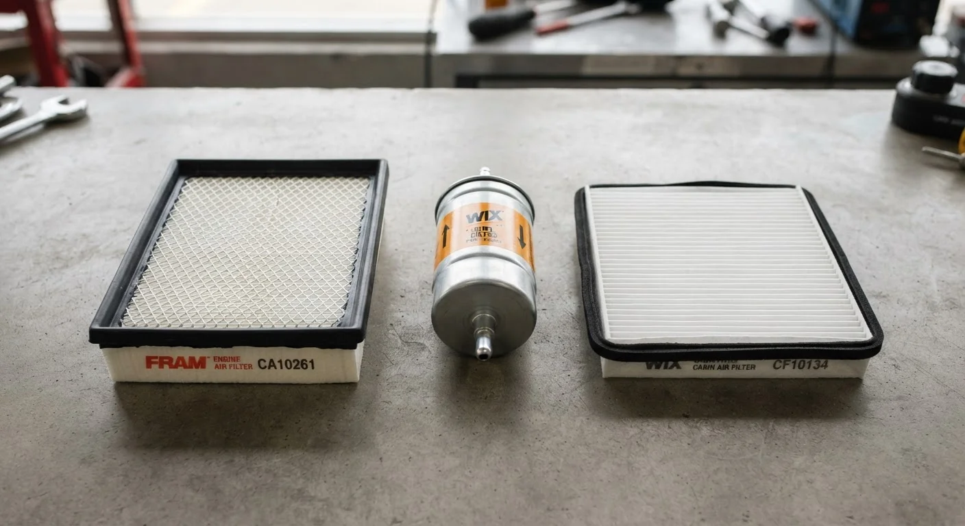 Air Filters, Fuel Filters, and Cabin Filters: What Each One Actually Does