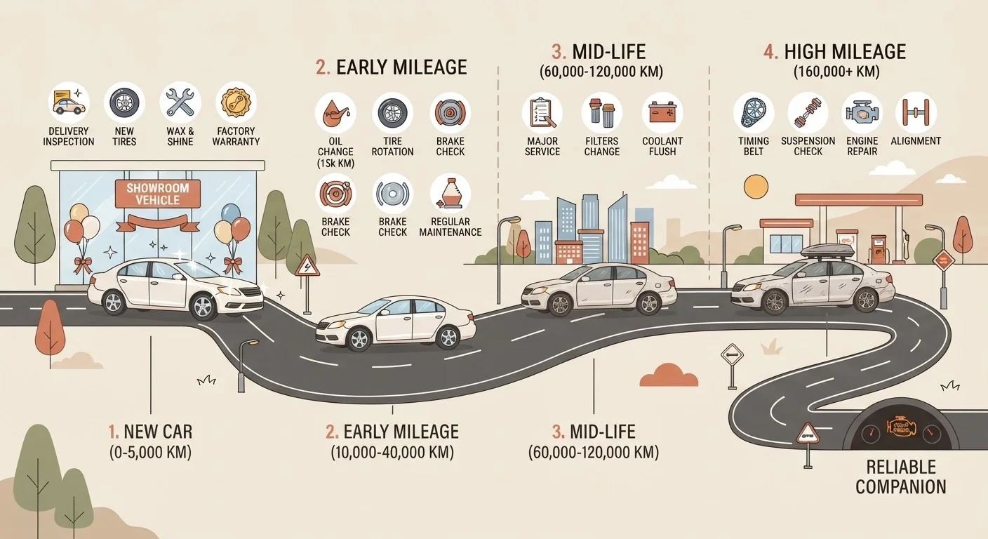 Car Maintenance Across a Vehicle's Lifetime