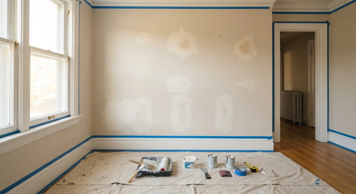 Painting Interior Walls: What Prep Work Really Determines