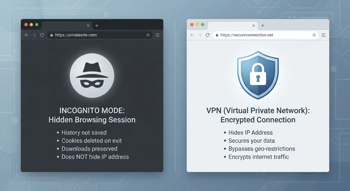 The Difference Between a VPN and a Private Browser Tab